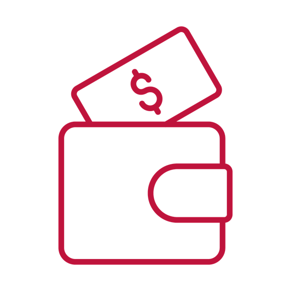 money in wallet icon